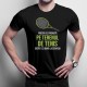 Zi proastă pe terenul de tenis - T-shirt pentru bărbați cu imprimeu