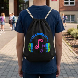 Căști din puncte - ziua punctului - sac cu șnur