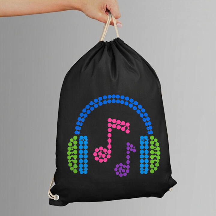 Căști din puncte - ziua punctului - sac cu șnur