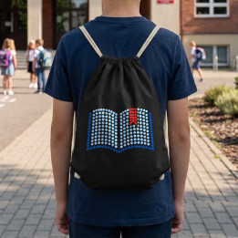Carte din puncte - ziua punctului - sac cu șnur