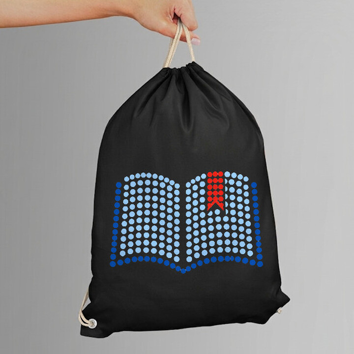 Carte din puncte - ziua punctului - sac cu șnur