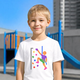 Escaladă din puncte - ziua punctului - tricou pentru copii