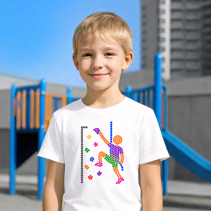 Escaladă din puncte - ziua punctului - tricou pentru copii