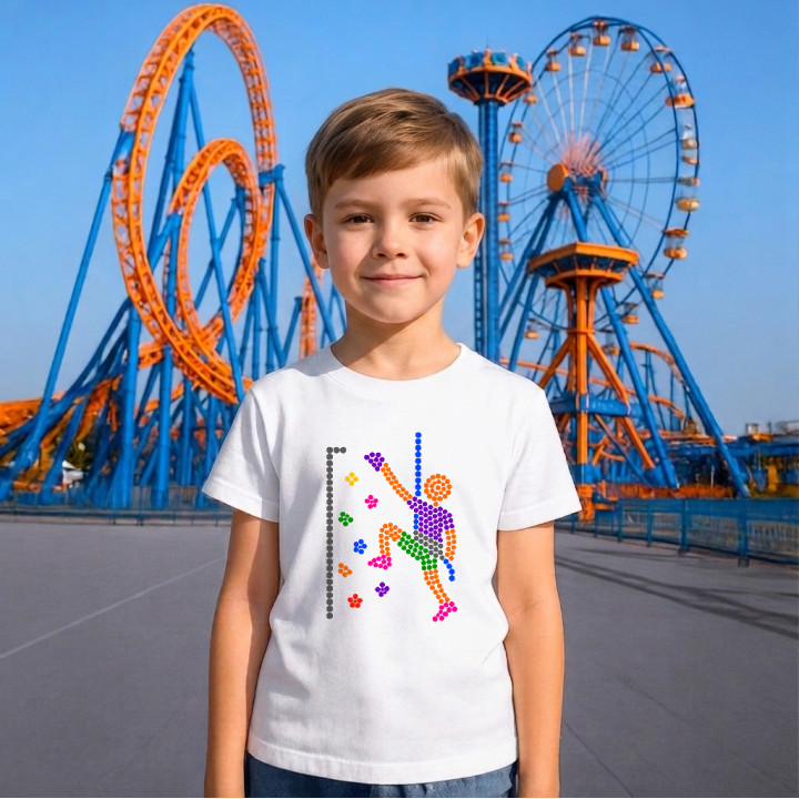 Escaladă din puncte - ziua punctului - tricou pentru copii