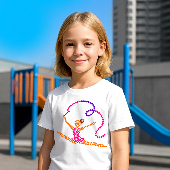 Gimnastică din puncte - ziua punctului - tricou pentru copii