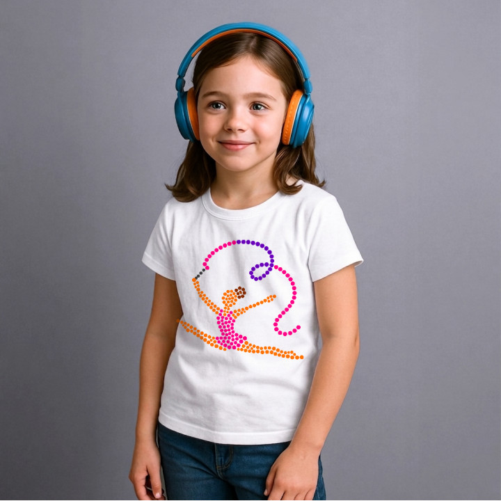 Gimnastică din puncte - ziua punctului - tricou pentru copii