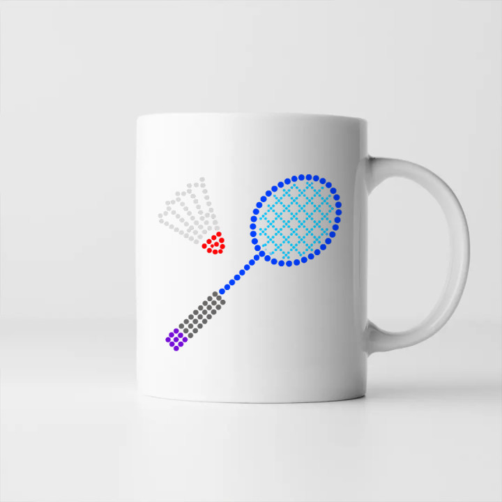 Badminton din puncte - ziua punctului - cană