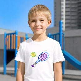Tenis din puncte - ziua punctului - tricou pentru copii
