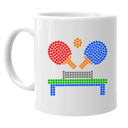 Tenis de masă din puncte - ziua punctului - cană