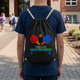 Tenis de masă din puncte - ziua punctului - sac cu șnur