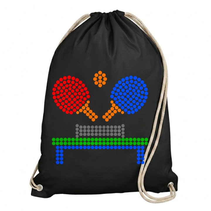 Tenis de masă din puncte - ziua punctului - sac cu șnur