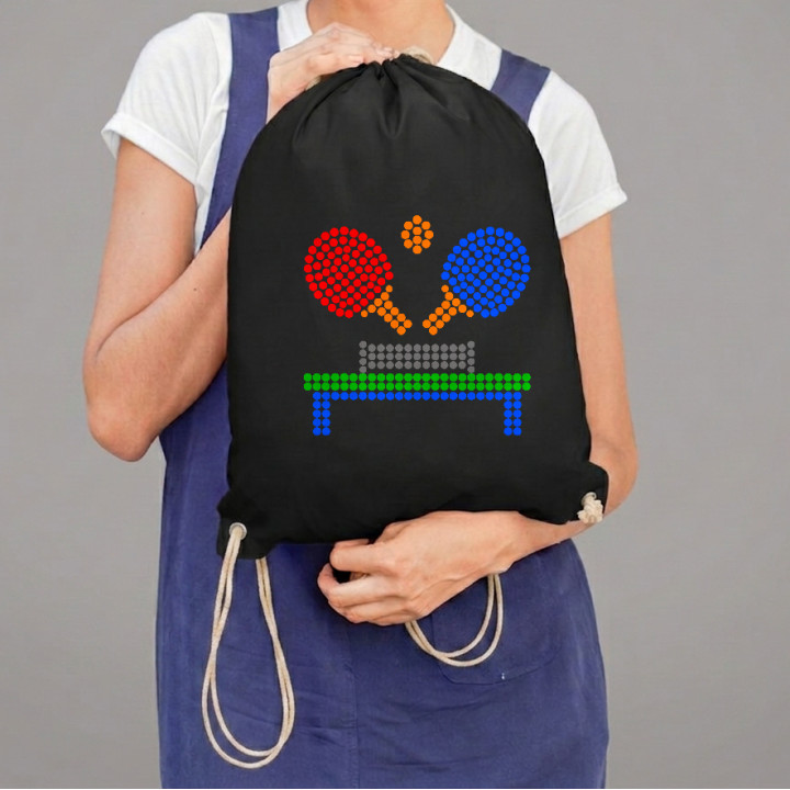 Tenis de masă din puncte - ziua punctului - sac cu șnur