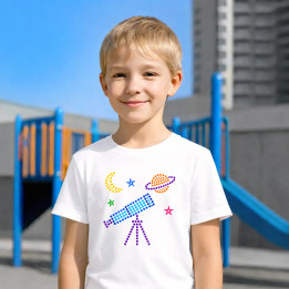 Telescop din puncte - ziua punctului - tricou pentru copii