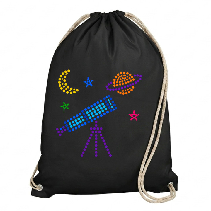 Telescop din puncte - ziua punctului - sac cu șnur