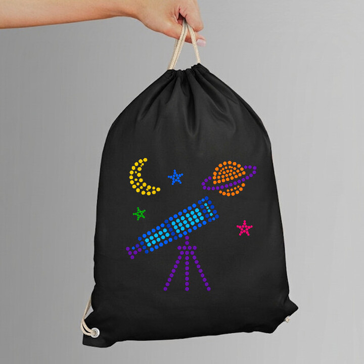 Telescop din puncte - ziua punctului - sac cu șnur