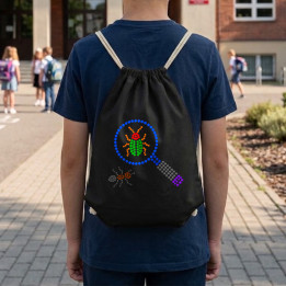 Insecte din puncte - ziua punctului - sac cu șnur