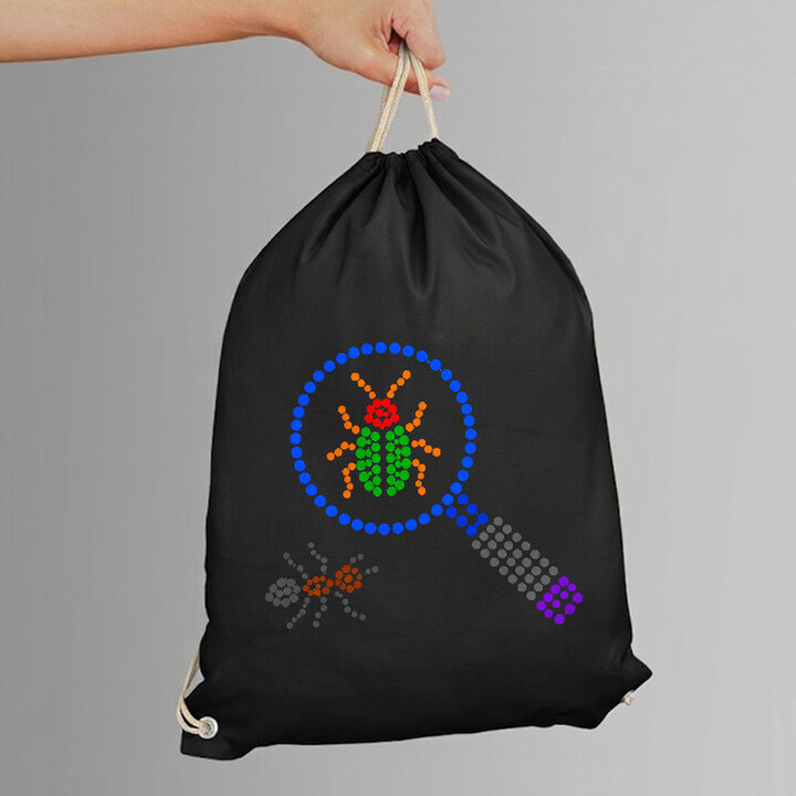 Insecte din puncte - ziua punctului - sac cu șnur