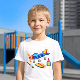 Model de avion din puncte - ziua punctului - tricou pentru copii