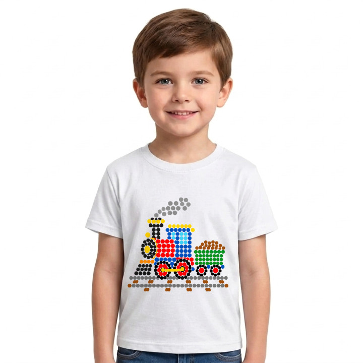 Tren din puncte - ziua punctului - tricou pentru copii