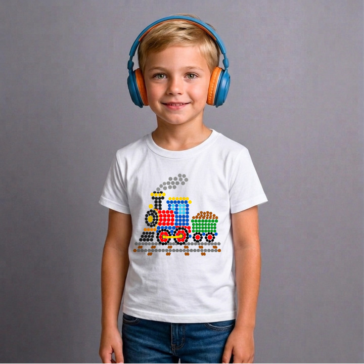 Tren din puncte - ziua punctului - tricou pentru copii