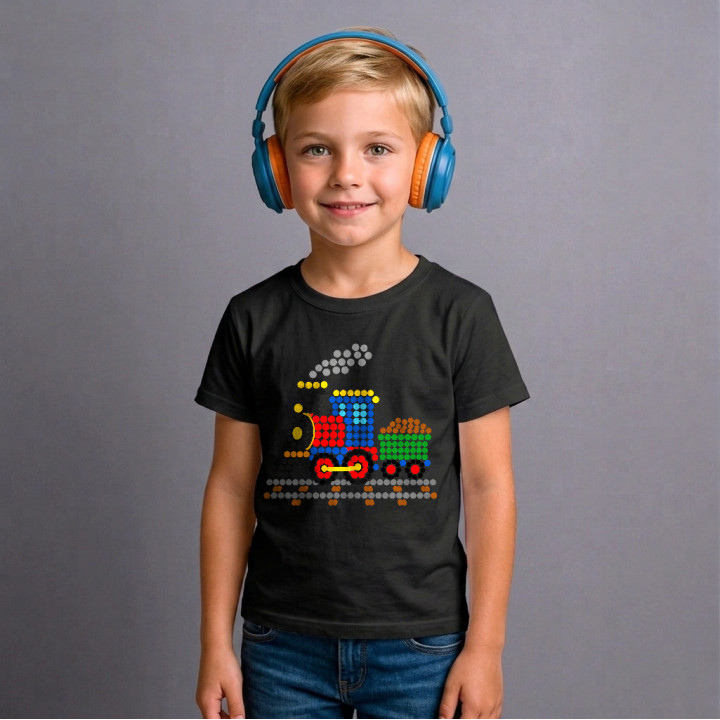 Tren din puncte - ziua punctului - tricou pentru copii