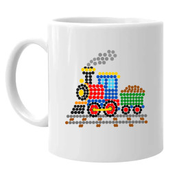 Tren din puncte - ziua punctului - cană