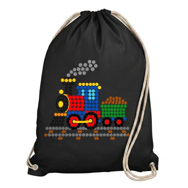 Tren din puncte - ziua punctului - sac cu șnur