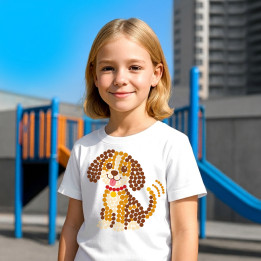 Cățel din puncte - ziua punctului - tricou pentru copii