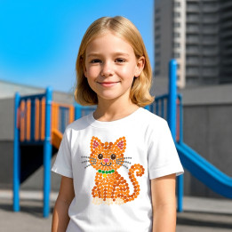 Pisică din puncte - ziua punctului - tricou pentru copii