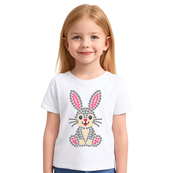Iepuraș din puncte - ziua punctului - tricou pentru copii