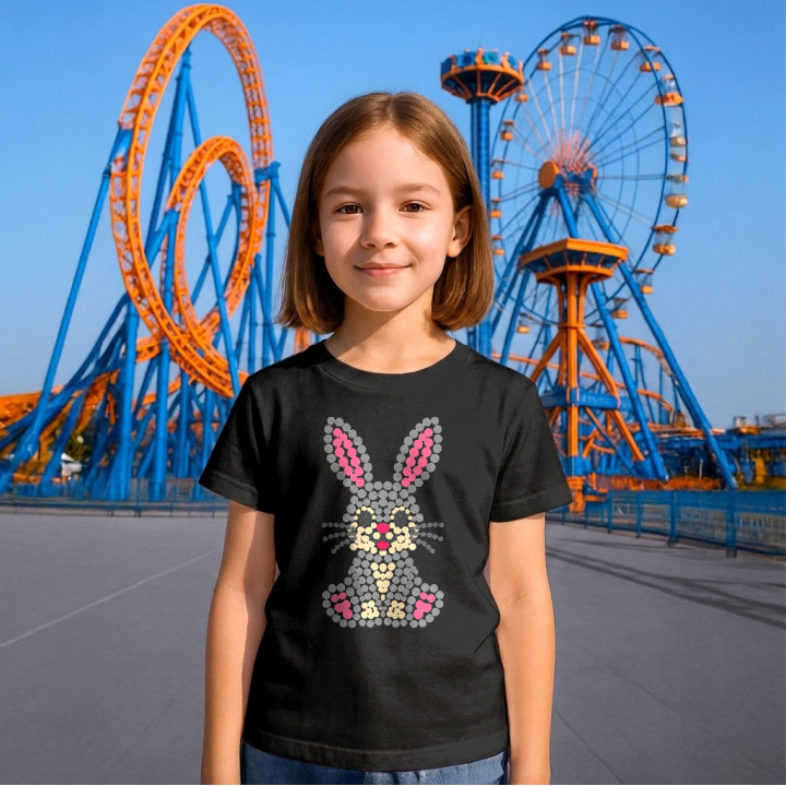 Iepuraș din puncte - ziua punctului - tricou pentru copii