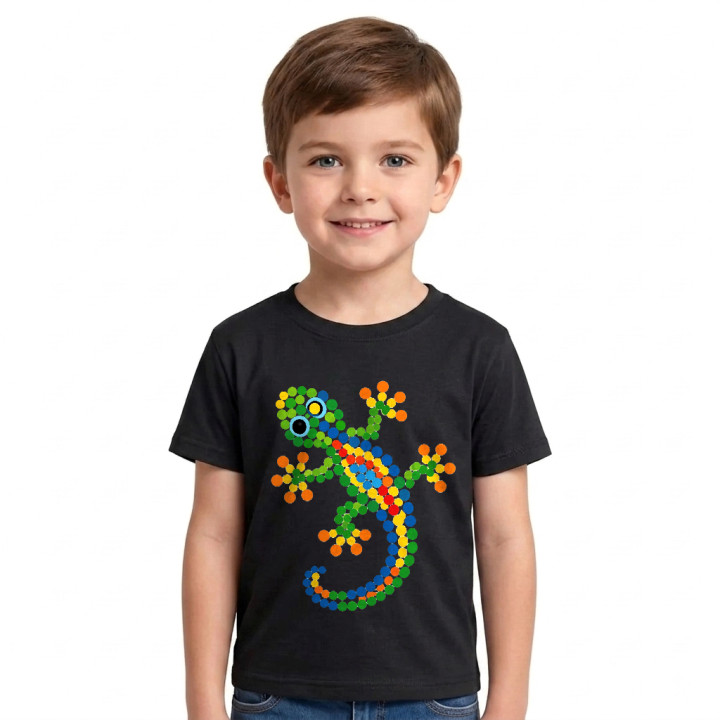 Șopârlă din puncte - ziua punctului - tricou pentru copii