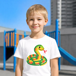 Șarpe din puncte - ziua punctului - tricou pentru copii