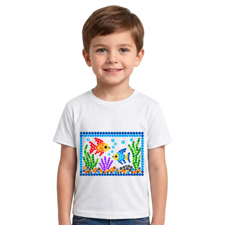 Acvariu din puncte - ziua punctului - tricou pentru copii
