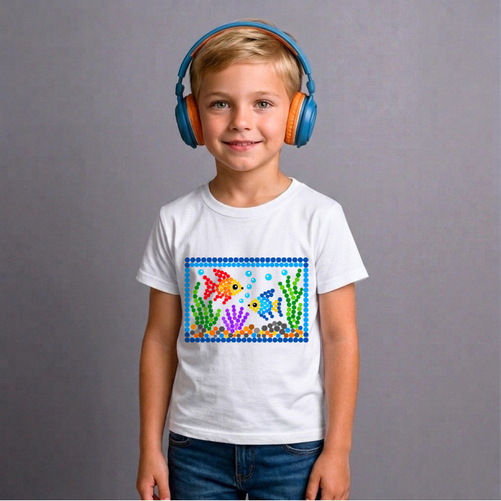 Acvariu din puncte - ziua punctului - tricou pentru copii