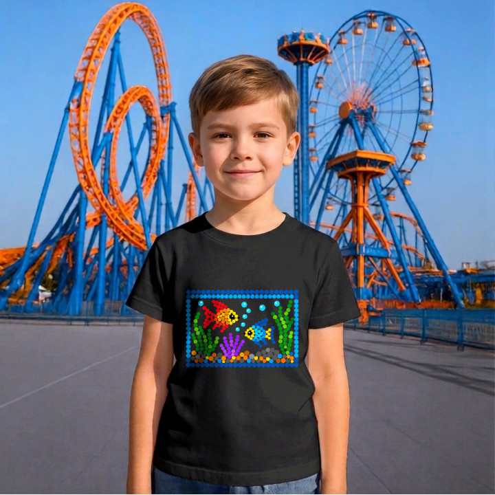 Acvariu din puncte - ziua punctului - tricou pentru copii