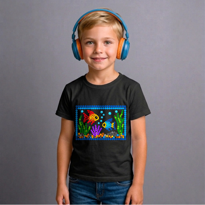 Acvariu din puncte - ziua punctului - tricou pentru copii