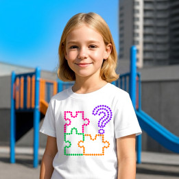 Enigmă din puncte - ziua punctului - tricou pentru copii