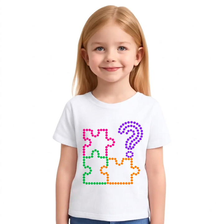 Enigmă din puncte - ziua punctului - tricou pentru copii