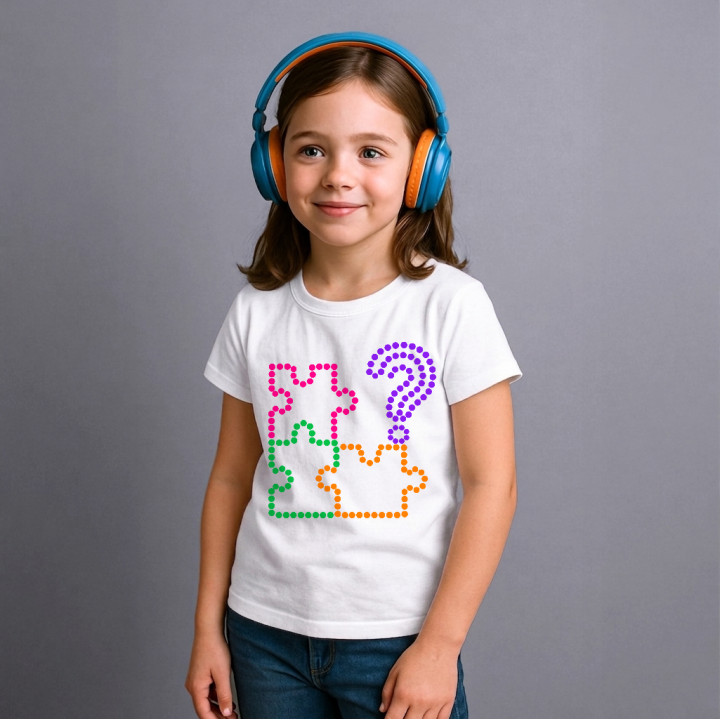 Enigmă din puncte - ziua punctului - tricou pentru copii