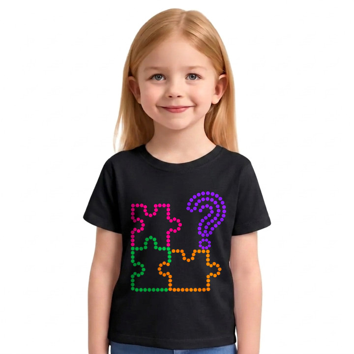 Enigmă din puncte - ziua punctului - tricou pentru copii