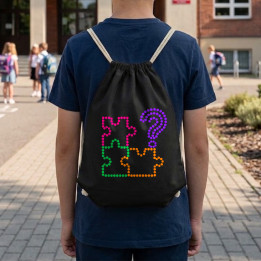Enigmă din puncte - ziua punctului - sac cu șnur