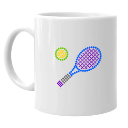 Tenis din puncte - ziua punctului - cană