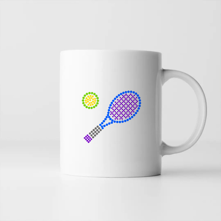 Tenis din puncte - ziua punctului - cană