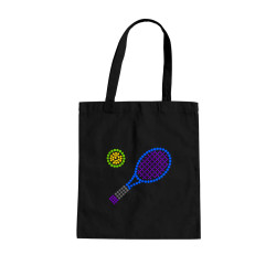 Tenis din puncte - ziua punctului - sacoșă de bumbac