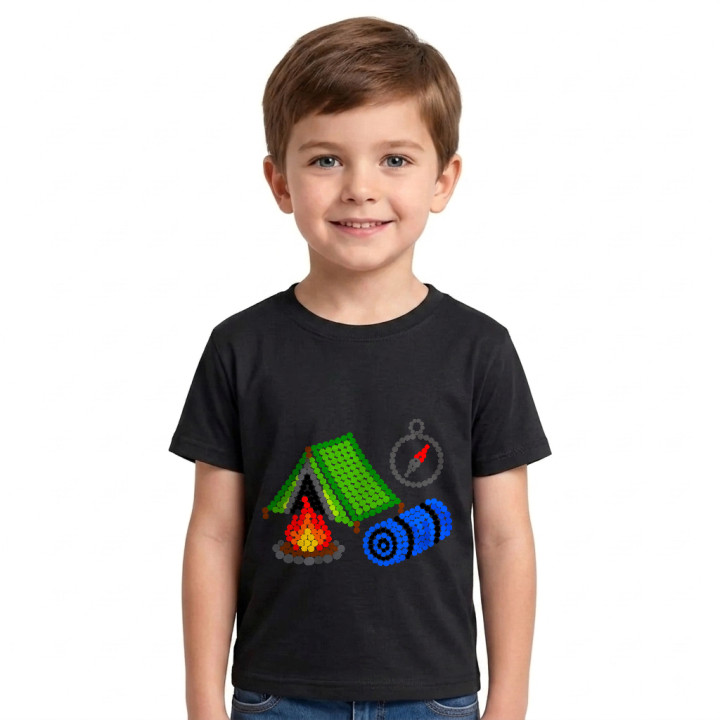 Camping din puncte - ziua punctului - tricou pentru copii