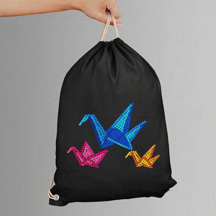 Origami din puncte - ziua punctului - sac cu șnur