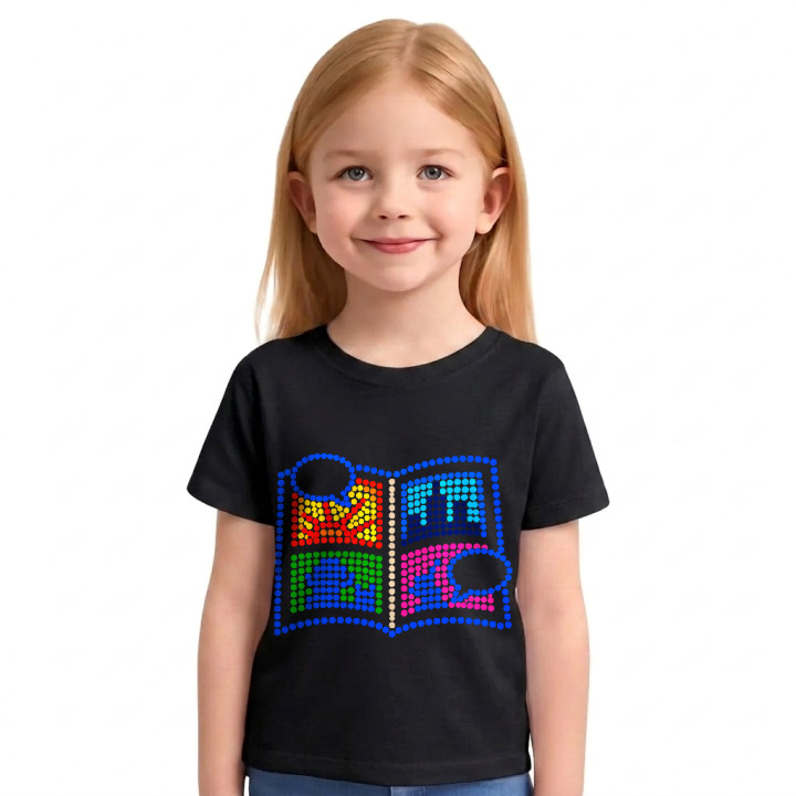 Benzi desenate din puncte - ziua punctului - tricou pentru copii