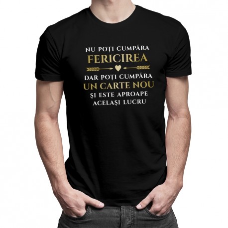 Nu poți cumpăra fericirea - carte - T-shirt pentru bărbați cu imprimeu