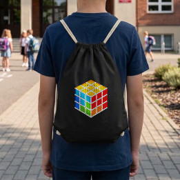 Cub logic din puncte - ziua punctului - sac cu șnur